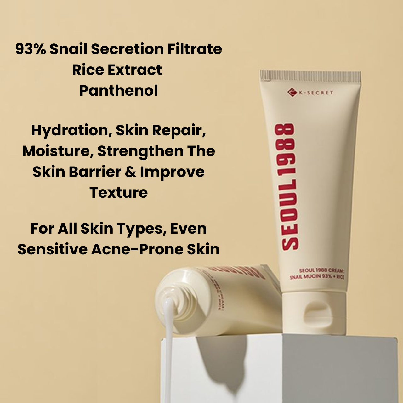 KSECRET - SEOUL 1988 Cream : Snail Mucin 93% + Rice