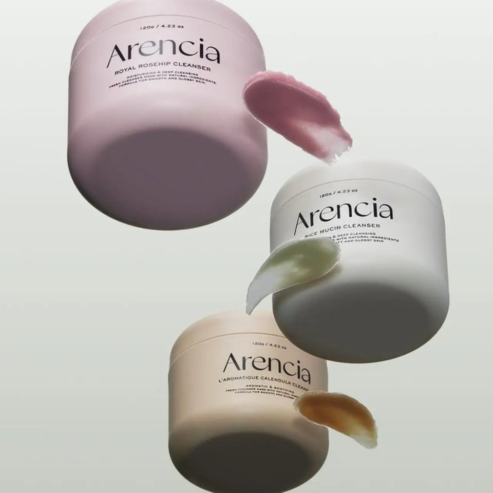 Arencia Korean skincare collection rice mochi cleansers serums creams K-beauty Canada Selenaire