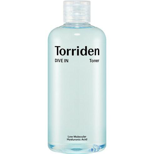Selenaire Torriden DIVE IN Hyaluronic Acid Toner bottle with clear label and pump dispenser on a white background