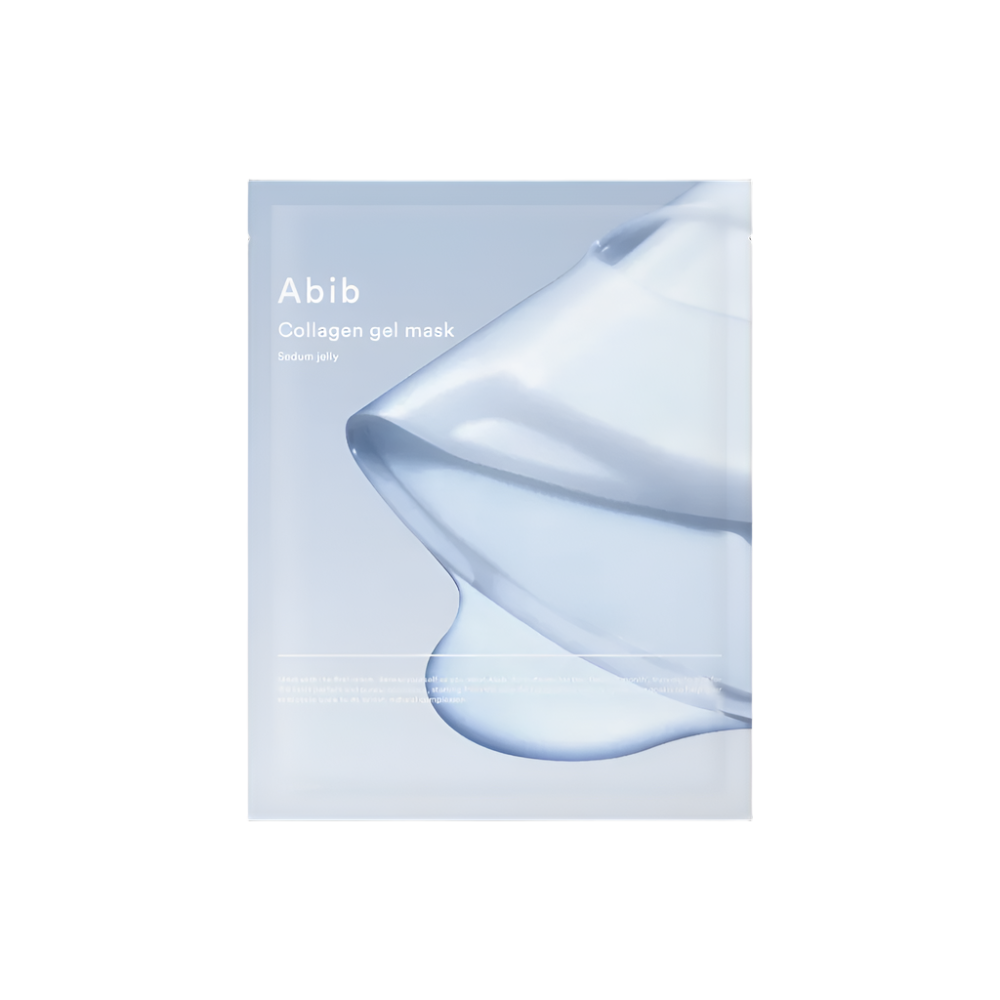 Abib Collagen Gel Mask Sedum Jelly by SELENAIRE, showing the soothing, jelly-like facial mask in a clear container.