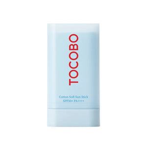 Selenaire Tocobo Cotton Soft Sun Stick SPF 50, a close-up of the compact, smooth sun protection stick for skin.