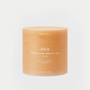 Abib Glutathiosome Dark Spot Pad Vita Touch by SELENAIRE, showing textured skincare pads for dark spot treatment