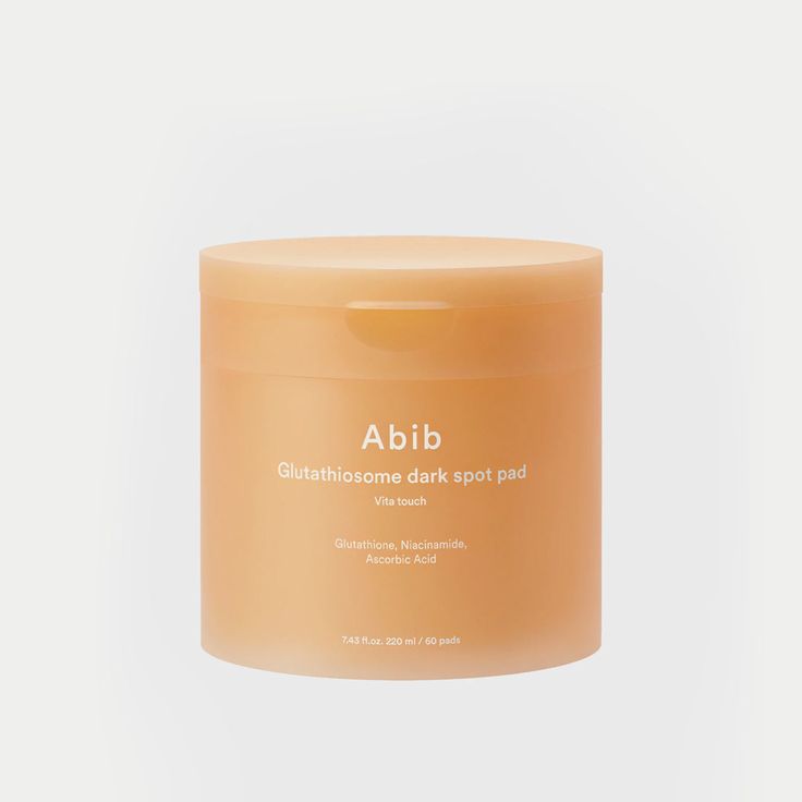 Abib Glutathiosome Dark Spot Pad Vita Touch by SELENAIRE, showing textured skincare pads for dark spot treatment