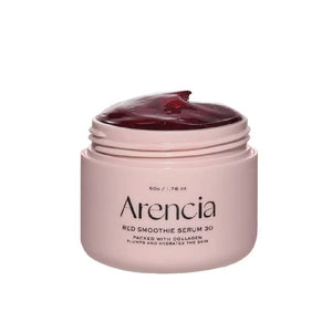 SELENAIRE Arencia Fresh Red Smoothie Serum 30ml bottle with vibrant red liquid and sleek packaging.