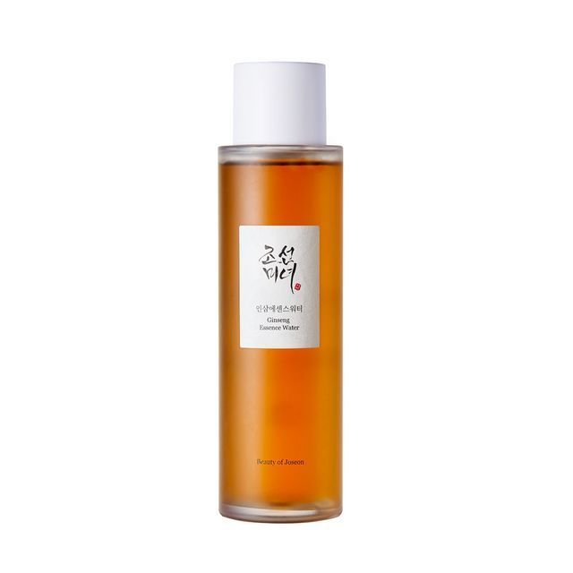 Beauty of Joseon Ginseng Essence Water by SELENAIRE infused with ginseng root water in a clear glass bottle.