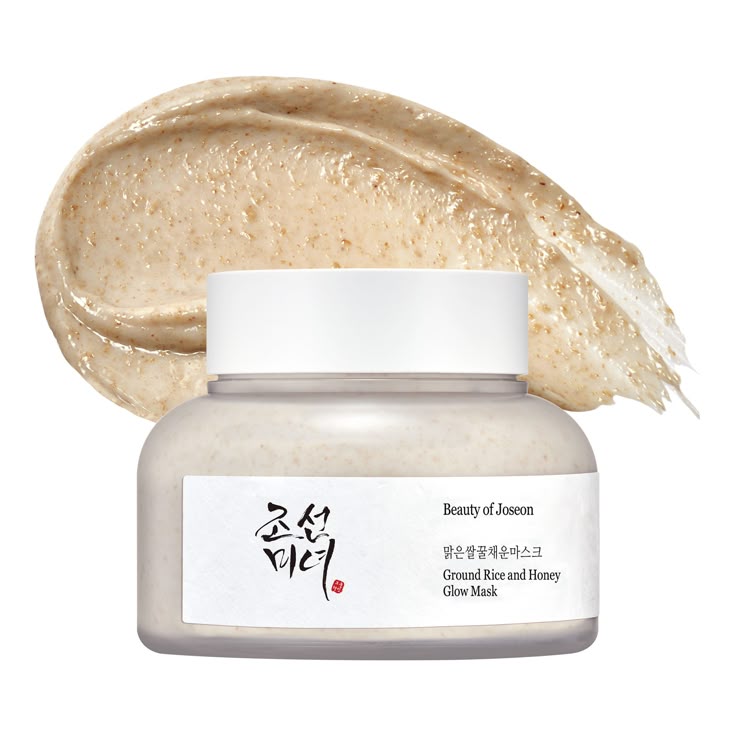 Beauty of Joseon Ground Rice and Honey Glow Mask by SELENAIRE, showing the jar with rice and honey ingredients inside.