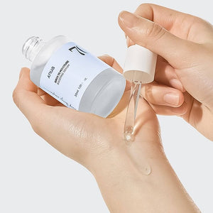 Selenaire Anua Birch 70 Moisture Boosting Serum bottle with dropper, highlighting hydrating skincare formula.
