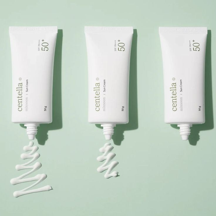 Centella Sun Cream by SELENAIRE, showing the cream tube with the product packaging and branding visible.