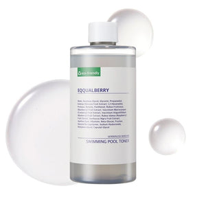 SELENAIRE EQQUALBERRY swimming pool toner with gentle exfoliating formula, featuring berry extract and hydrating ingredients for skin refreshment.