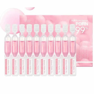 SELENAIRE Medicube PDRN Pink One Day Serum Set with 10 pieces, featuring skincare serums in sleek bottles on a minimal background.