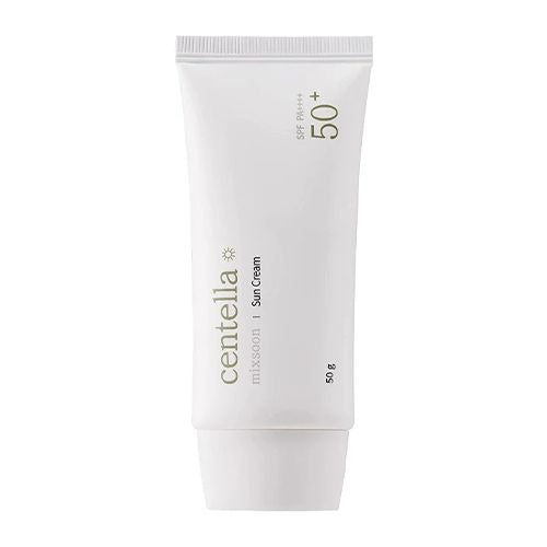 Centella Sun Cream by SELENAIRE in a tube, with the product label visible, designed for skincare and sun protection.
