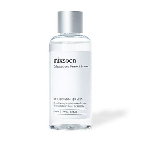 Selenaire MIXSOON Galactomyces Ferment Essence bottle with dropper, clear liquid skincare in a white container.