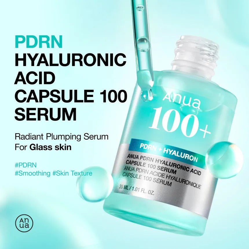 Selenaire Anua PDRN Hyaluronic Capsule 100 Serum in a sleek bottle, showcasing its packaging and applicator.