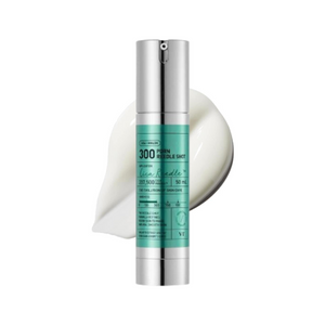 Selenaire VT Cosmetics PDRN Reedle Shot 300 in a clear glass vial with a dropper, ready for skincare application.