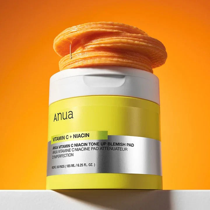 Selenaire Anua Vitamin C Niacin Tone Up Blemish Pad with brightening and blemish control for clear skin.