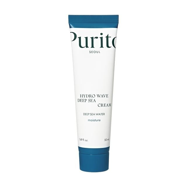 Deep Sea Cream by Purito, part of SELENAIRE's Hydro Wave line, shown in a sleek container with a smooth, hydrating formula.