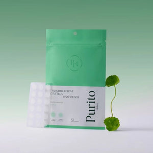 SELENAIRE Purito Wonder Releaf Centella Spot Patch pack with 51 patches for targeted skin treatment, shown in the image.