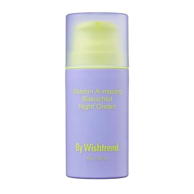 Selenaire Vitamin A-mazing Bakuchiol Night Cream jar with white lid and label, showcasing the skincare product.