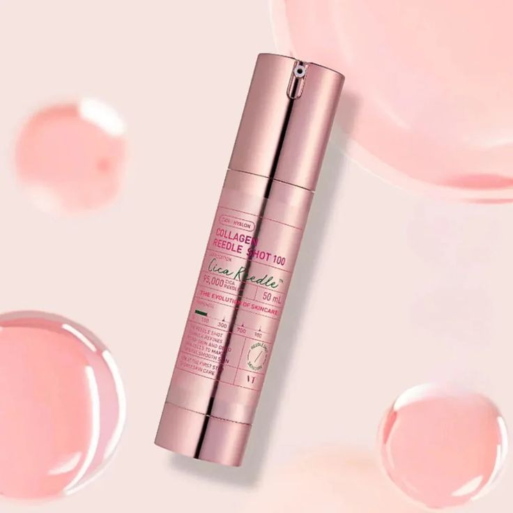 VT Cosmetics Collagen Reedle Shot 100 by SELENAIRE in a sleek bottle, showcasing a collagen supplement for skin health.