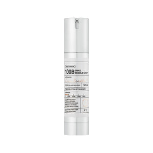 VT Cosmetics Snail Reedle Shot 100B bottle with sleek packaging, featuring the product label and branding on a white background.