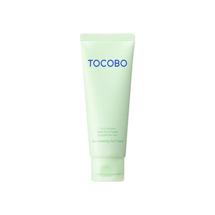 Tocobo Cica Calming Gel Cream by SELENAIRE shown in a tube with soothing ingredients for sensitive skin.