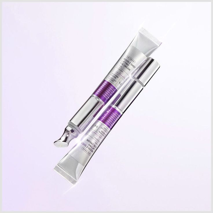 VT Cosmetics Reedle Shot Lifting Eye Cream jar with product label and applicator, designed to improve eye area firmness and hydration.