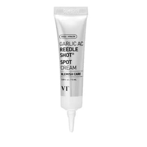 VT Cosmetics Garlic AC Reedle Spot Cream by SELENAIRE, shown in a tube with the product label and applicator tip.